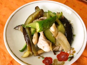 干し野菜の炒め物