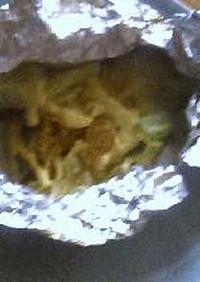 キャベツと鮭の味噌マヨホイル焼