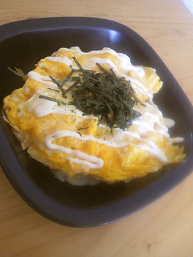 簡単♡パスタソースで☆たらこオムライス