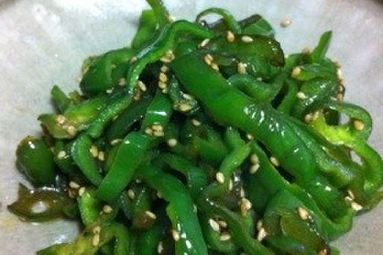 ピーマン嫌い克服 ピーマンのごま油炒め レシピ 作り方 By れもぐら クックパッド