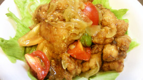 ☆鶏胸肉とミニトマトの南蛮風☆
