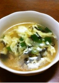 餃子の皮  de  中華スープ