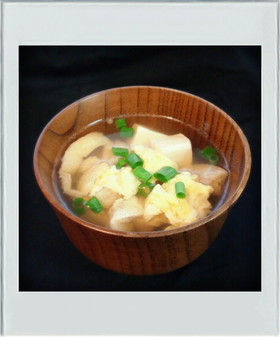 ■糖質制限■豆腐油あげ簡単和風かきたま汁
