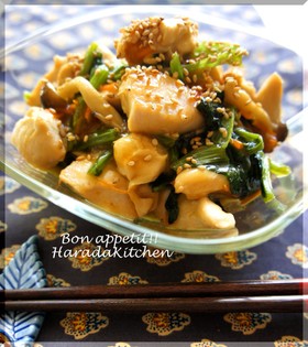 10分✿鶏ささみの野菜たっぷり照り焼き✿