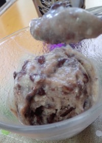甘酒と小豆のアイスクリーム