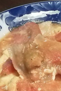 トマト・卵・豚バラ炒め