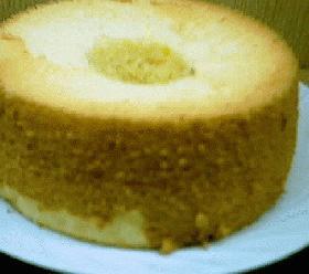 桃の香りのシフォンケーキ