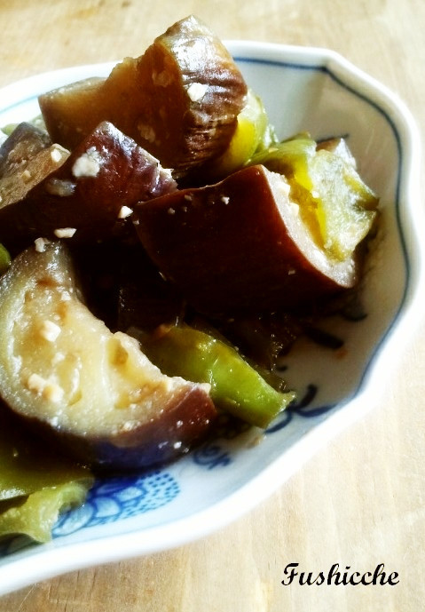 母の味☆茄子とピーマンの甘味噌煮の画像