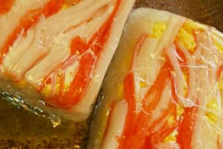 かにかま押し寿司コンビニ風♪