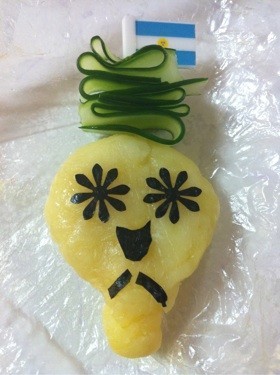 めめっち(たまごっち)お弁当に