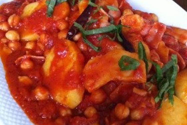 ポテトとヒヨコ豆のイタリア風トマト煮 レシピ 作り方 By 五感で味わう料理 クックパッド 簡単おいしいみんなのレシピが361万品