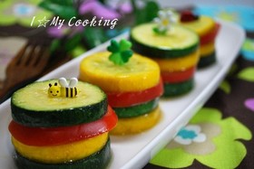 ズッキーニソテーのトマトサンド