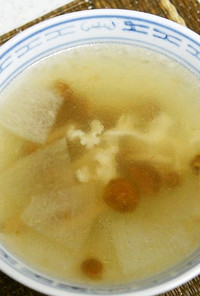 冬瓜となめこの中華スープ