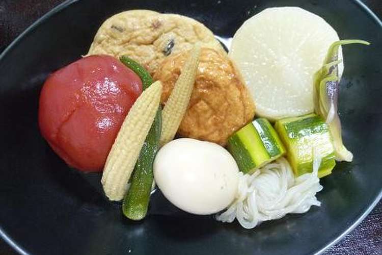 野菜たっぷり 夏おでん 冷たいョ レシピ 作り方 By わいずきっちん クックパッド 簡単おいしいみんなのレシピが355万品
