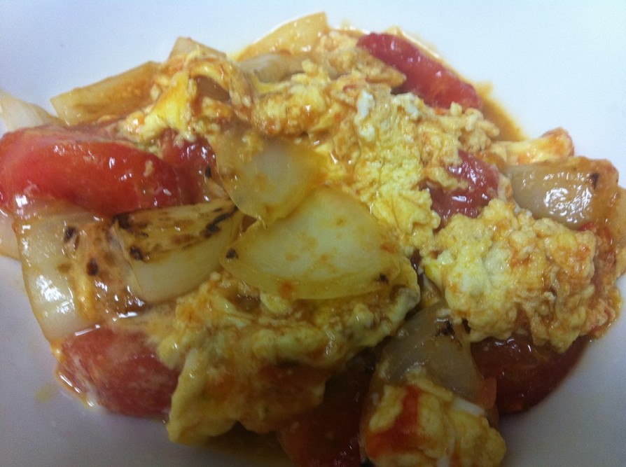 番茄炒蛋*香港レシピ*トマトと卵の炒めの画像