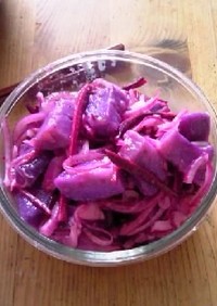 紫色のサラダ