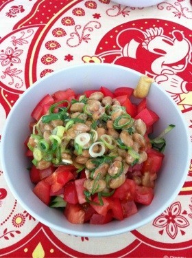 夏野菜納豆サラダの画像