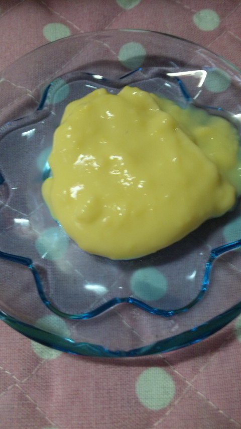 レンジで☆卵黄と豆乳のカスタードクリームの画像