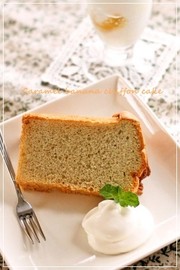 キャラメルバナナシフォンケーキ☆の写真