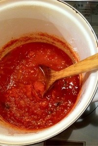 完熟サンマルツァーノで塩麹トマトソース