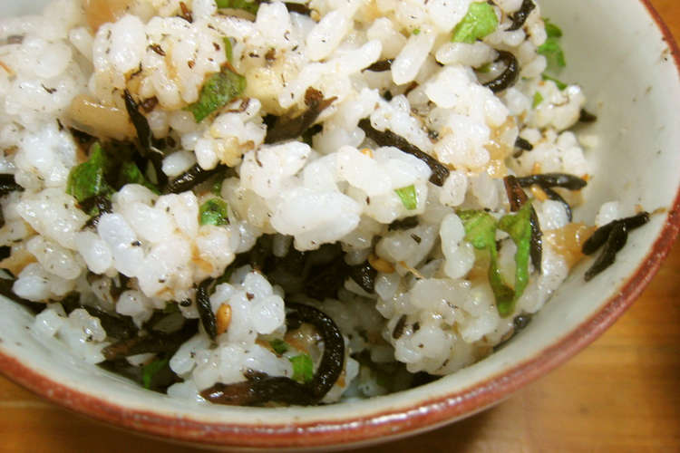梅干し ひじき 天かす 大葉 混ぜご飯 レシピ 作り方 By Joyously クックパッド 簡単おいしいみんなのレシピが352万品