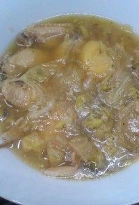 超簡単野菜タップリ塩麹トロトロ鶏スープ