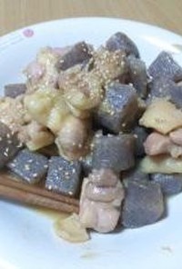 鶏もも肉とこんにゃくの照り焼き