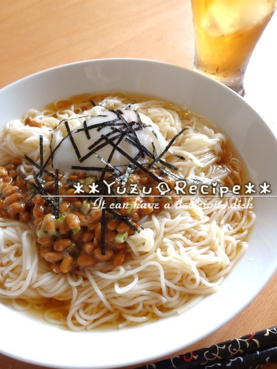 暑い日はコレ！納豆ぶっかけそうめん＊＊の画像