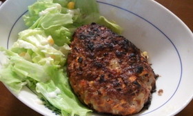 魚焼きグリルde ヘルシーハンバーグ