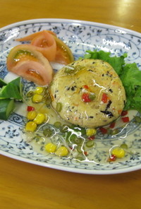 マクロビ★豆腐と根菜のハンバーグ