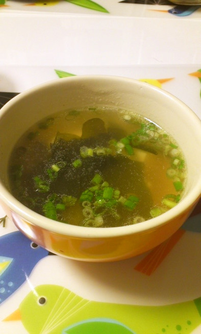 ウェイパーで簡単中華スープの写真
