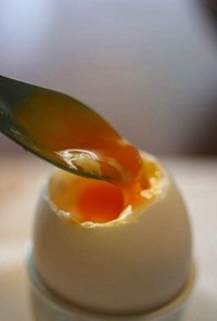 [レンジでらくチン] とろ～り半熟卵
