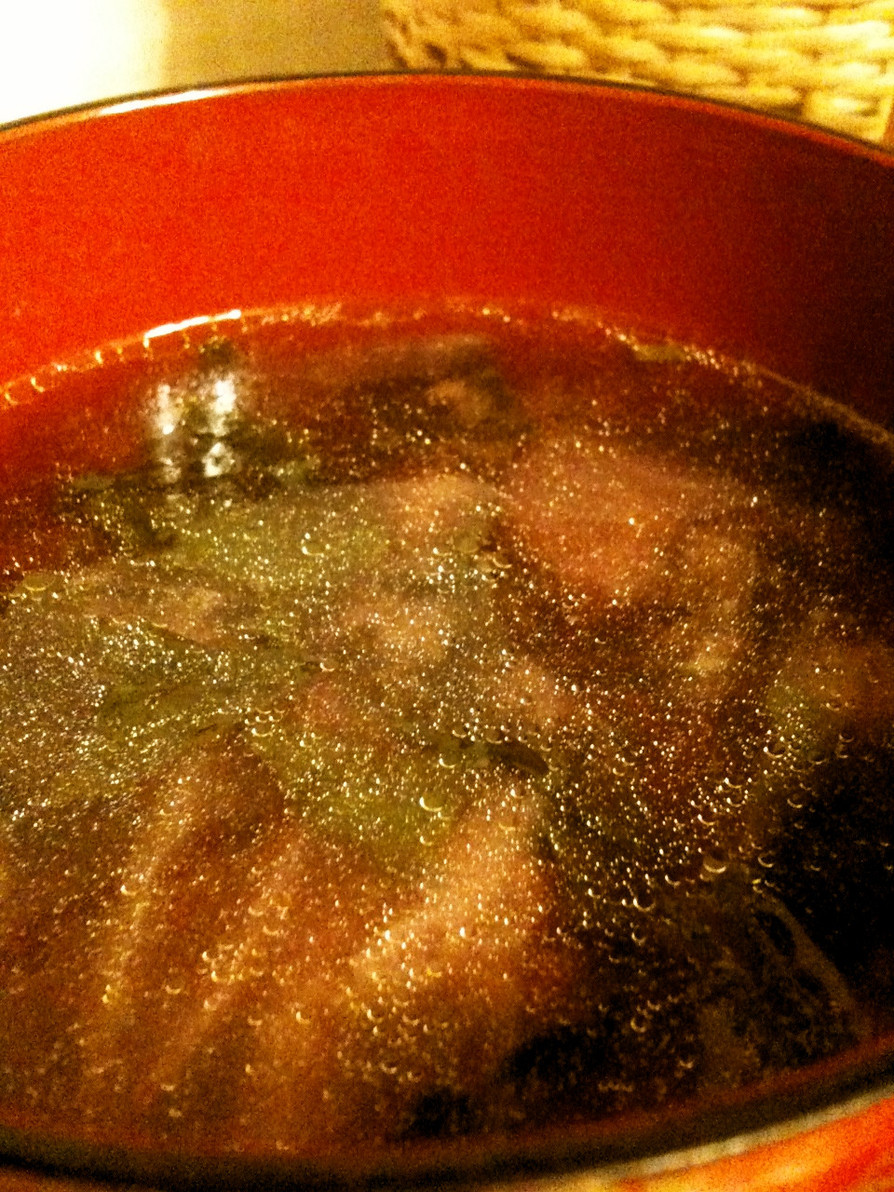 紫ハンダマのお味噌汁～血圧降下に～の画像