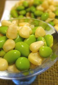 簡単リメイク♫もろこしと枝豆のナムル