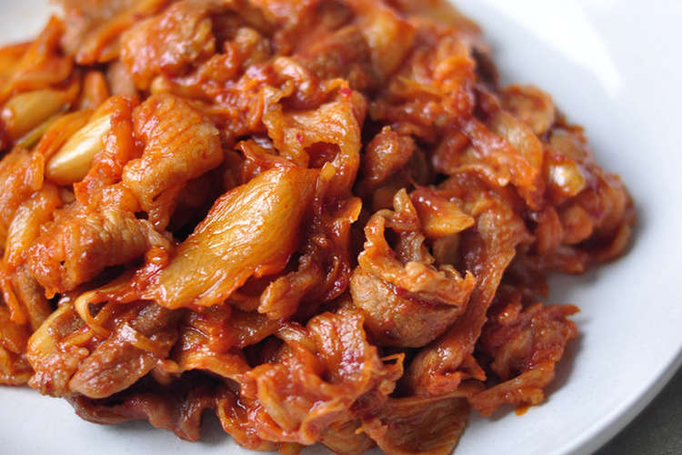 韓国料理 一味違う ぐつ流 豚キムチ レシピ 作り方 By 白成珍 クックパッド 簡単おいしいみんなのレシピが361万品
