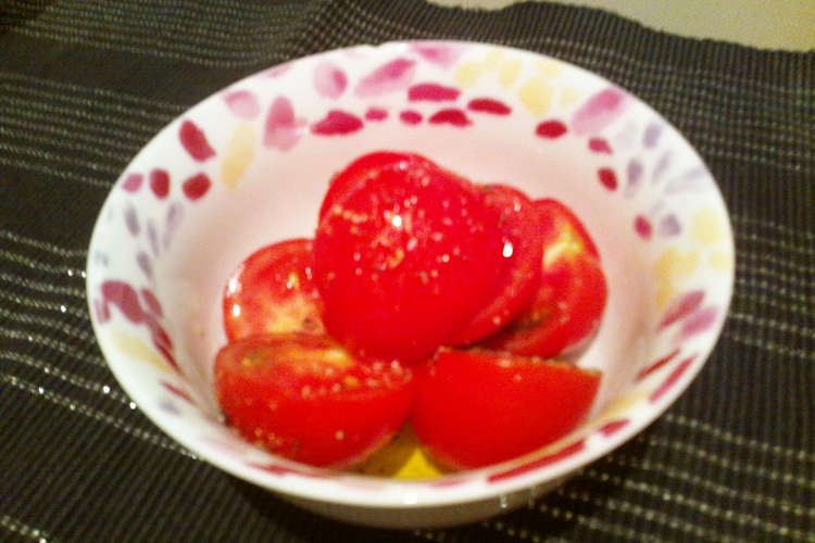 簡単 シンプル１番なトマトの食べ方 レシピ 作り方 By 39man クックパッド 簡単おいしいみんなのレシピが356万品