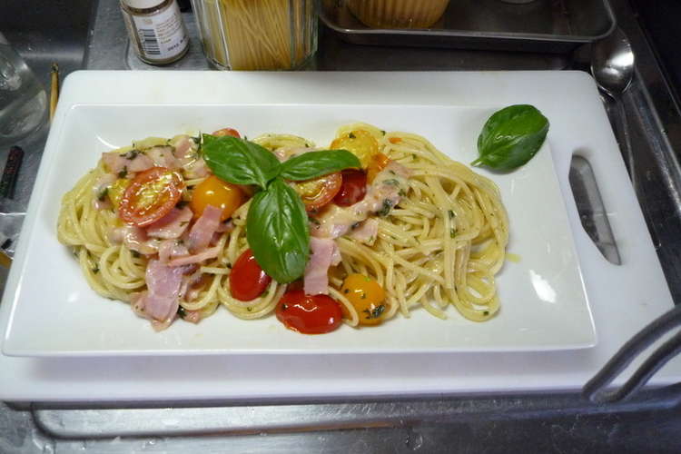 家庭菜園でとれたバジルとトマトでパスタ レシピ 作り方 By Toro103 クックパッド 簡単おいしいみんなのレシピが351万品