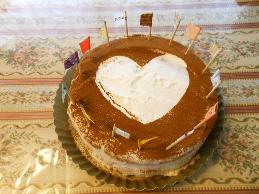 市販のスポンジケーキで　簡単ケーキ☆の画像