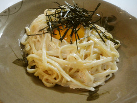 とろ~り濃厚♪明太カルボ風うどん♪