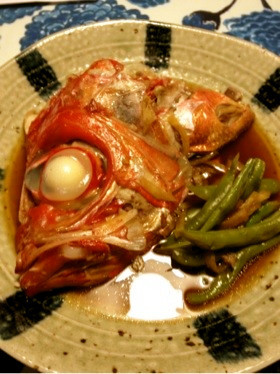薄味♪金目鯛アラの煮付け(かぶと煮)の画像