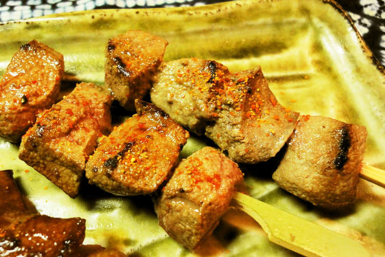 フライパンで 豚レバーの串焼き 塩 レシピ 作り方 By ゆうゆう0221 クックパッド 簡単おいしいみんなのレシピが359万品