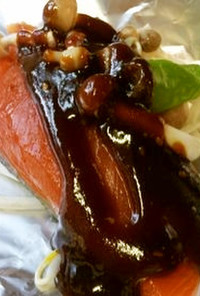 生鮭のホイル焼き＠甘味噌