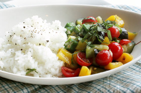 夏野菜のねこまんま