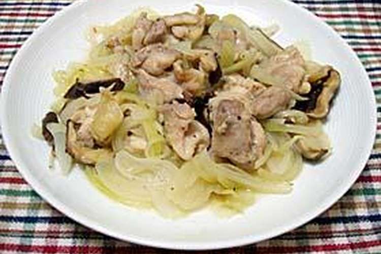 鶏と玉ねぎの電子レンジ蒸し レシピ 作り方 By なおの クックパッド
