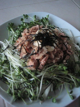 さっぱりシャキシャキ☆お豆腐のサラダ