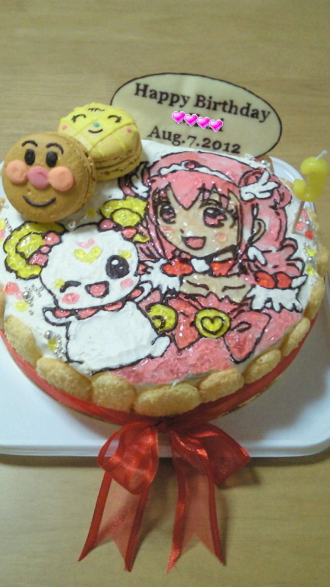 ナパージュでデコレーションケーキ☆の画像