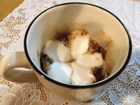 コーヒーマシュマロカップケーキの画像