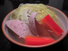 サボイキャベツとソーセージのスープ煮