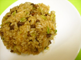 ★牛肉のレタスチャーハン★焼肉たれで味付