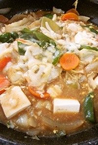 野菜と豆腐のカレー鍋